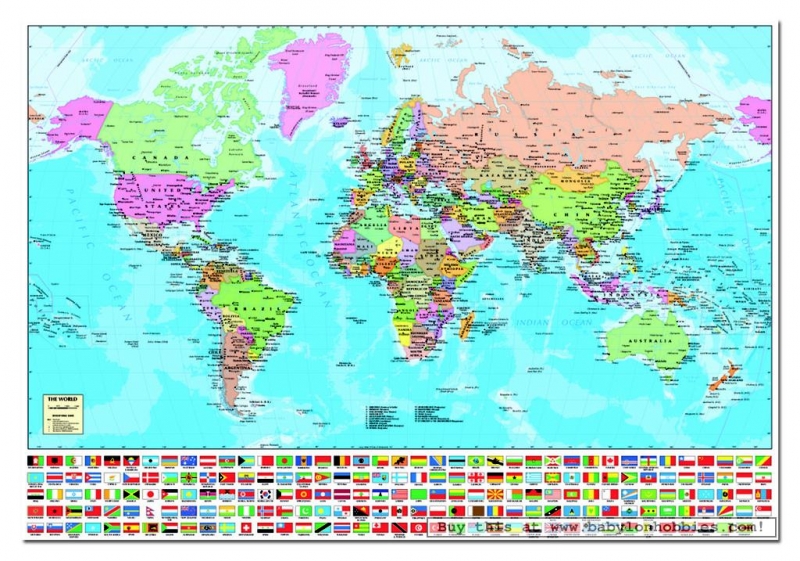 Mirax Hobbies EDUCA 14445 PUZZLE 1500 PIEZAS WORLD MAP