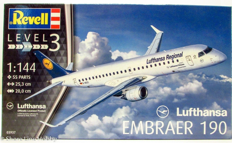 Mirax Hobbies Revell Model Set Embraer Lufthansa