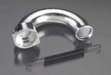 HPI 86247 EXHAUST HEADER RIGHT MOUNT SILVER