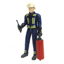 BRUDER 60100 FIREMAN WITH HELMET, GLOVES AND ACCESSORIES