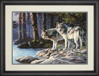 DIMENSIONS 91445 GRAY WOLVES PBN