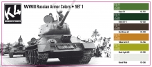 K4 WWII RUSSIAN ARMOR COLORS SET 1