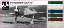 K4 WWII JAPAN AIRCRAFT COLORS SET 1