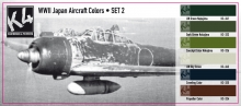 K4 WWII JAPAN AIRCRAFT COLORS SET 2