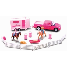 NEWRAY 37335A PINK RIDING ACADEMY DELUXE SET