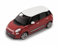 WELLY 24038R 2013 FIAT 500L, RED,YELLOW 1:24