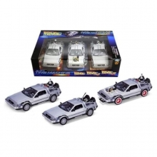 WELLY 22400 1983 DELOREAN * BACK TO THE FUTURE * GIFT BOX INCLUD