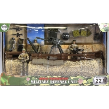 MCTOYS 77081 WORLD PEACEKEEPERS - MILITARY DEFENSE UNIT ( 3 FIGURES INCLUDED )