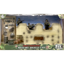 MCTOYS 77082 WORLD PEACEKEEPERS - MILITARY ASSULT UNIT ( 3 FIGURES INCLUDED )