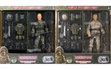 MCTOYS 90418 POWER TEAM ELITE - 12PULG FULLY POSEABLE ACTION FIGURE WITH LOCKER BOX WITH ACCESSORIES.