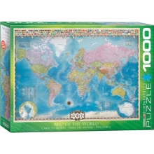 EUROGRAPHICS 6000-0557 MAP OF THE WORLD PUZZLE 1000 PIEZAS