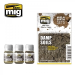 AMMO MIG JIMENEZ AMIG7439 DAMP SOILS ( MUD & EARTH SETS )