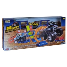 MOTORMAX 78044 MIGHTY MONSTERS SUPER STUNT STADIUM INCLUDES 2 PC 3 PULG MONSTER VEHICLES