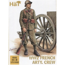 HAT 8162 1:72 WWII FRENCH ARTILLERY CREW ( 32 )