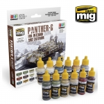 AMMO MIG JIMENEZ AMIG7174 SET PANTHER G COLORS FOR INTERIORS & EXTERIORS