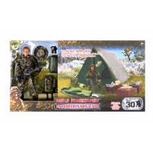 MCTOYS 90619 WORLD PEACEKEEPERS - MILITARY FIGURE WITH TENT