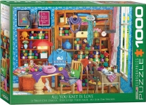 EUROGRAPHICS 6000-5405 ALL YOU KNIT IS LOVE BY PAUL N PUZZLE 1000 PIEZAS