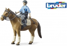 BRUDER 62507 BWORLD MOUNTED POLICE, HORSE AND POLICEMEN