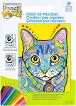 DIMENSIONS 91694 COLORFUL CAT PENCIL BY NUMBER ( 9PULGX12PULG )
