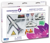 REALTOY RT2431 HAWAIIAN AIRLINES DIE CAST PLAYSET ( 10PC SET )