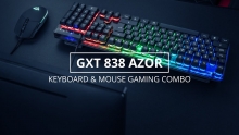 TRUST GAMER 23482 GXT 838 AZOR GAMING KEYBOARD AND MOUSE - BLACK ES