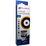 HUMBROL AA9064 ENAMEL PAINT AND BRUSH RAF WWII COLOURS
