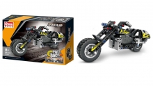 QIHUI 5801 TECH BRICKS PULL BACK MOTORBIKE 183 PCS