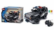 QIHUI 8026 TECH BRICKS R C POLICE CAR 2 IN 1 4CH 355 PCS 2.4G