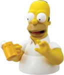MONOGRAM 77030 HOMER SIMPSON WITH BEER PVC BUST BANK