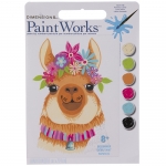 DIMENSIONS 91738 FLOWERY LLAMA PAINT BY NUMBER ( 8PULGX10PULG )