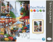 DIMENSIONS 91741 SPRINGTIME IN PARIS PAINT BY NUMBER ( 14PULGX20PULG )