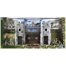 MCTOYS 77068 WORLD PEACEKEEPERS - MILITARY BASE GATE ( 3 FIGURES INCLUDED )