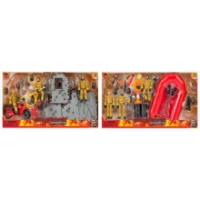 MCTOYS 77327 WORLD PEACEKEEPERS - FIREFIGHTER. 2 DIFERENT OPTIONS ( 3 FIGURES INCLUDED )