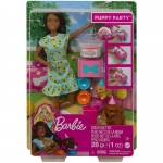 MATTEL GXV76 BARBIE DOLL AND PUPPY PARTY PLAYSET AA