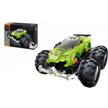 QIHUI 8032 TECH BRICKS R C RACING CAR GREEN 149 PCS