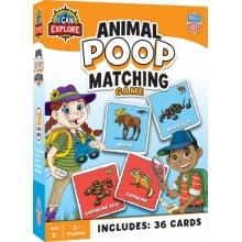 MASTERPIECES 42215 ANIMAL POOP MATCHING GAME