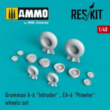 AMMO MIG JIMENEZ RS48-0001 1/48 GRUMMAN A-6 INTRUDER EA-6 PROWLER WHEELS SET