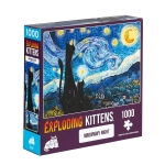 EXPLODING KITTENS PMROW 1K 6 EXPLODING KITTENS MROWWWY NIGHT PUZZLE 1000 PIEZAS