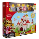 JAKKS NT70843 NINTENDO DELUXE MUSHROOM KINGDOM CASTLE PLAYSET W FIGURE