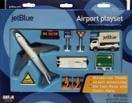 REALTOY RT1221 JET BLUE AIRWAYS DIECAST PLAYSET ( 15PC SET )