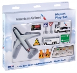 REALTOY RT1661 AMERICAN AIRLINES B757 AIRPORT DIECAST PLAYSET ( 13PC SET )