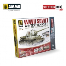 AMMO MIG JIMENEZ AMIG7903 SOLUTION BOX MINI 20 COMO PINTAR VEHICULOS INVERNALES SOVIETICOS DE LA 2GM