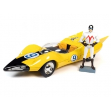 AUTOWORLD AWSS125 1:18 SPEED RACER SHOOTING STAR WITH RACER X FIGURE