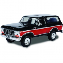 MOTORMAX 79371 1:24 FORD BRONCO HARD TOP 1978 TWO TONE W SPARE TIRE