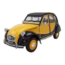 MAGAZINE 242CVYBK 1:24 CITROEN 2CV CHARLESTON, YELLOW BLACK