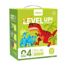 MIDEER MD3143 LEVEL UP PUZZLE DINOSAUR 4 3 IN 1