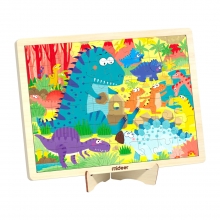 MIDEER MD3255 WOODEN PUZZLE DINOSAUR FAMILY