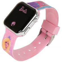 AT 60733 BARBIE LED WATCH W PRINTED STRAPS