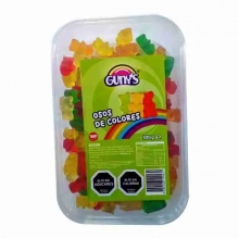 CANDY GUGE005 GUNYS TUBOS OSOS DE COLORES 300GR