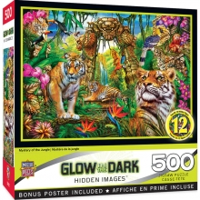 MASTERPIECES 32132 MYSTERY OF THE JUNGLE PUZZLE 500 PIEZAS GLOW